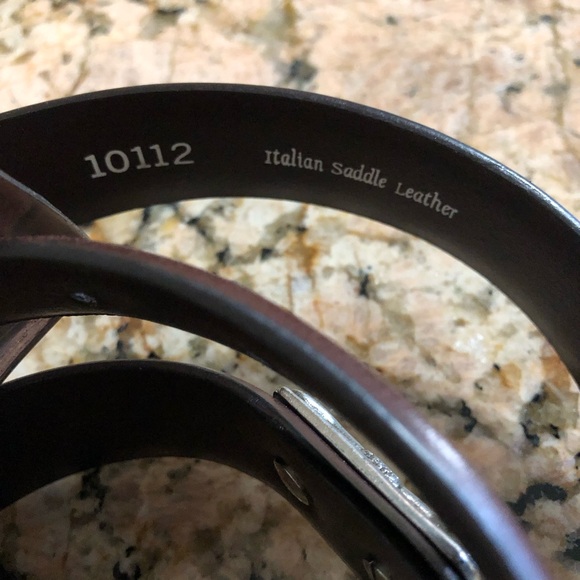 Ducks🦆Unlimited Longhorn Belt Brown Italian Saddle Leather Texas Longhorn🦆40 - Picture 6 of 8